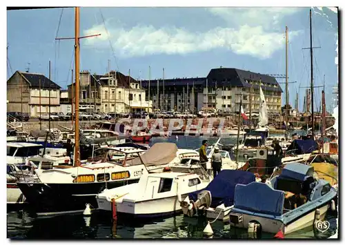 Moderne Karte Courseulles Sur Mer Le port Bassin des yachts Bateaux