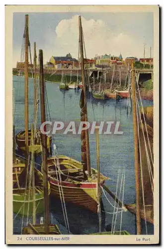 Cartes postales Courseulles Sur Mer Le Port Bateau