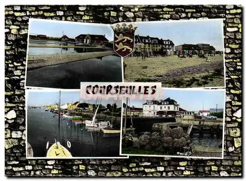 Cartes postales moderne Courseulles Parcs a Huitres La Plage Le Bassin des yachts le pont Tournant