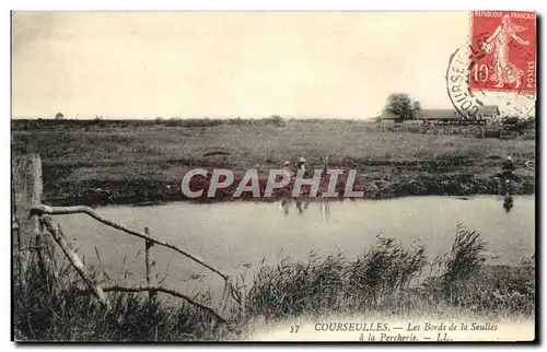 Cartes postales Courseulles Les bords de la Seulle a la Percherie