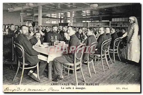 Ansichtskarte AK Paris Val de Grace Ambulance du Bon Marche Salle a manger TOP