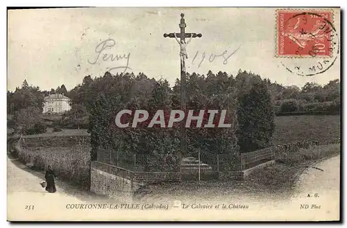 Cartes postales Courtonne La Ville Le Calvaire et le Chateau