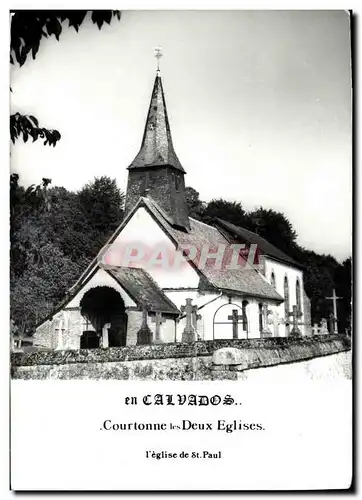 Cartes postales En Calvados Courtonne les Deux eglises l eglise de st Paul