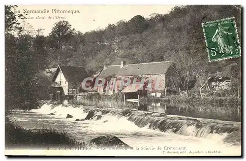 Cartes postales Courtelles Le Deversoir et la Scierie de Crevecoeur