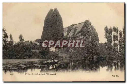 Ansichtskarte AK Eglise de Cricqueboeuf Barque