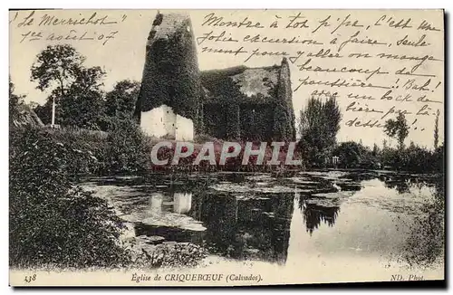 Cartes postales Eglise de Cricqueboeuf