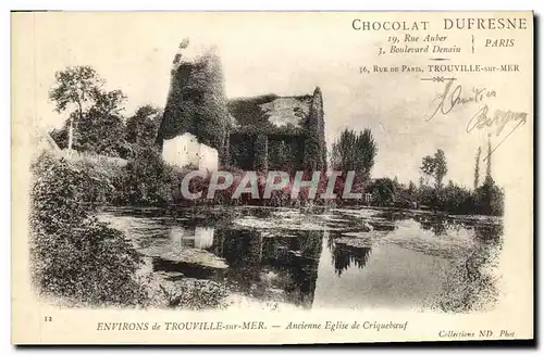 Ansichtskarte AK Environs de Trouville sur Mer Ancienne Eglise de Cricqueboeuf