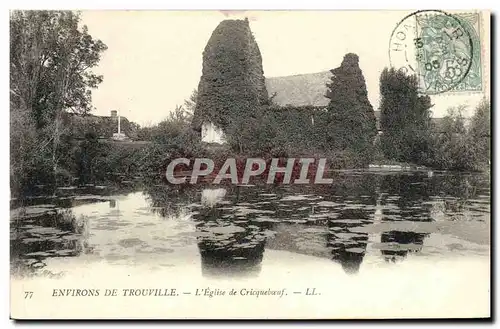 Ansichtskarte AK Environs de Trouville L Eglise de Cricqueboeuf