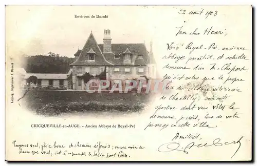 Cartes postales Cricqueville en Auge Ancienne Abbaye de Royal Pre