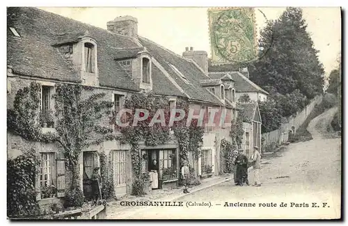 Ansichtskarte AK Croissanville Ancienne route de Paris