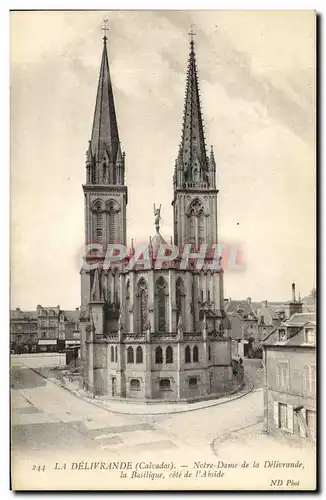 Ansichtskarte AK La Delivrande Notre Dame de la Delivrande la Basilique cote de l Abside