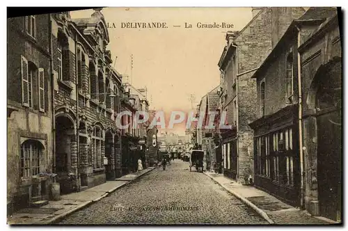 Cartes postales La Delivrande La Grande Rue