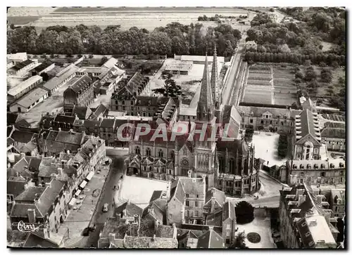 Cartes postales moderne La Delivrande La Basilique Vue aerienne