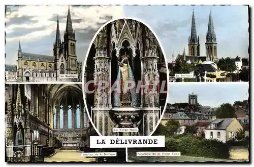 Cartes postales moderne La Delivrande Basilique Panorama de la Vierge Fidele