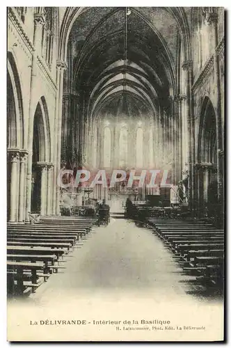 Ansichtskarte AK La Delivrande Interieur de la Basilique