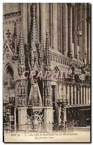 Cartes postales Aux pieds de Notre Dame de la Delivrande