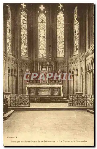 Ansichtskarte AK Basilique de Notre Dame de la Delivrande Le Choeur et le Sanctuaire