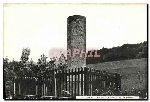 Cartes postales Dives Colonne de Guillaume le Conquerant