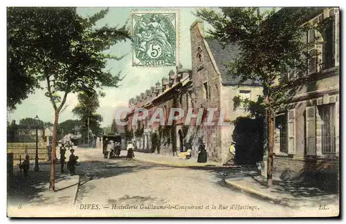 Cartes postales Dives Hostellerie de Guillaume le Conquerant et la Rue d Hastings