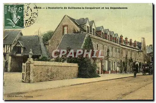 Cartes postales Dives l Hostellerie de Guillaume le Conquerant et les Dependances carte toilee