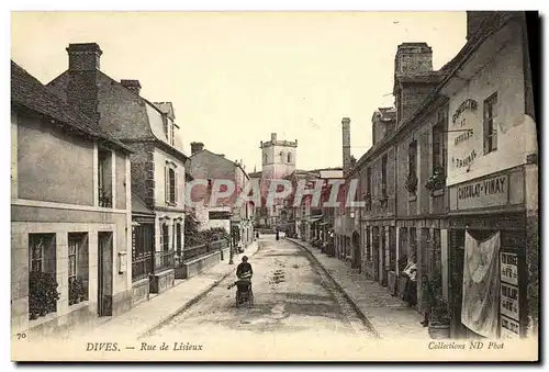 Cartes postales Dives Rue de Lisieux