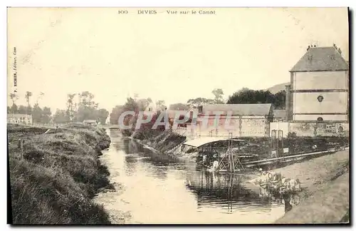 Cartes postales Dives Vue Sur le Canal Lavoir Lavandieres