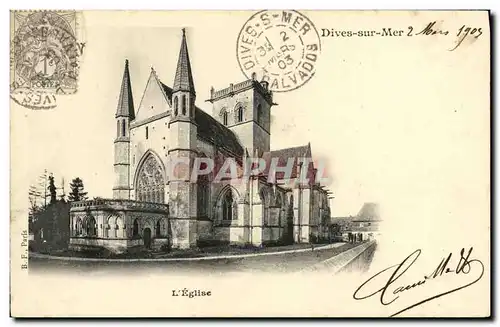 Cartes postales Dives Sur Mer L eglise