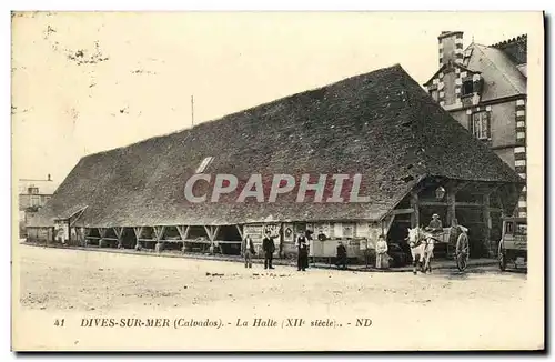 Cartes postales Dives Sur Mer Halles