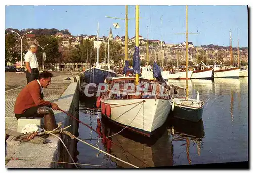 Moderne Karte Dives Le Port des Yachts Bateaux Pecheur Peche