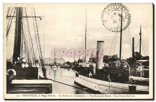 Ansichtskarte AK Deauville Plage Fleurie Le Bassin des Yachts Bateaux