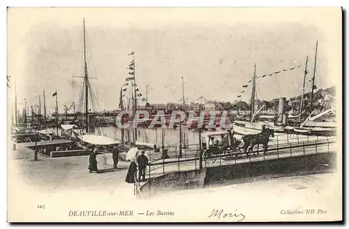 Cartes postales Deauville Sur Mer Les Bassins Bateaux