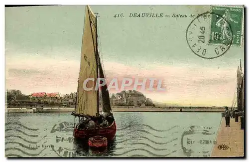 Ansichtskarte AK Deauville Bateau de Peche Bateau