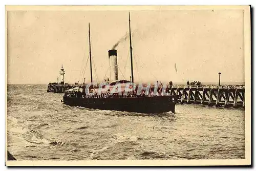 Cartes postales Deauville L arrivee du bateau du Havre