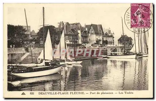 Ansichtskarte AK Deauville Plage Fleurie Port de Plaisance Bateaux