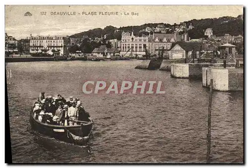 Cartes postales Deauville Plage Fleurie Le bac