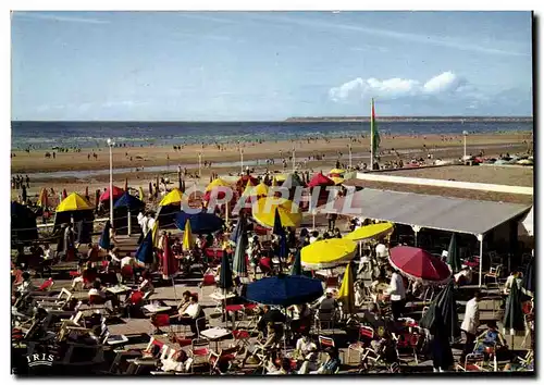 Moderne Karte Deauville Plage Fleurie Le Bar du Soleil et la plage