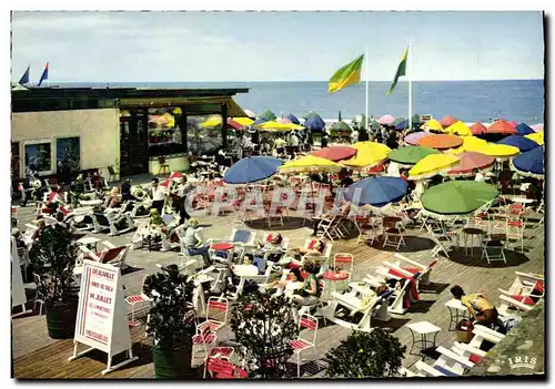 Moderne Karte Deauville Plage Fleurie Le Bar du Soleil et la Mer