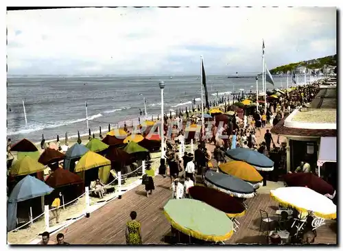 Cartes postales moderne Deauville Plage Fleurie Le Bar des planches et la promenade a maree haute