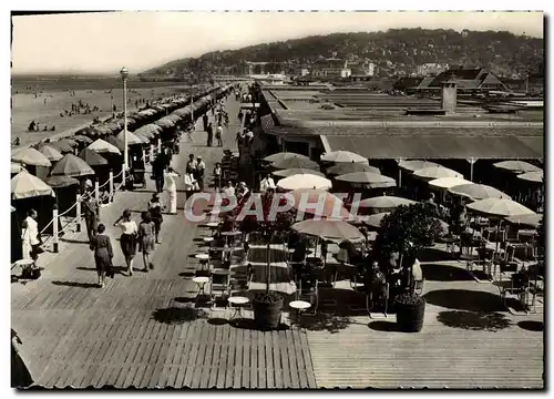 Moderne Karte Deauville Plage Fleurie La plage Fleurie Le bar du soleil et les planches