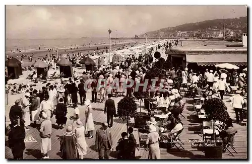 Moderne Karte Deauville Plage Fleurie Le Bar du Soleil