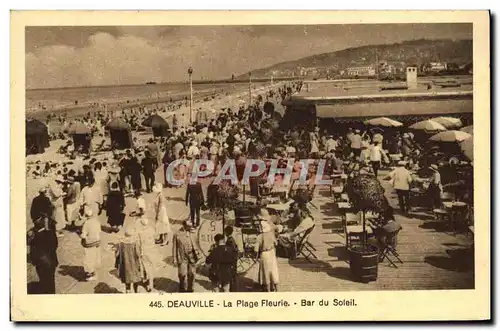 Cartes postales Deauville Plage Fleurie Le Bar du Soleil