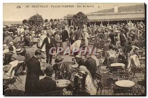 Cartes postales Deauville Plage Fleurie Le Bar du Soleil