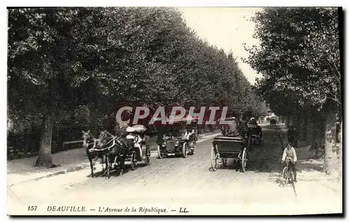 Cartes postales Deauville Plage Avenue de la Republique