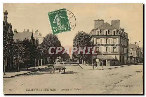 Ansichtskarte AK Deauville Sur Mer Avenue de Villers Hotel de l Europe