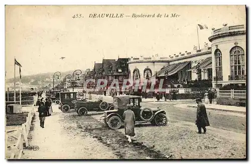 Cartes postales Deauville Boulevard de la Mer Automobiles