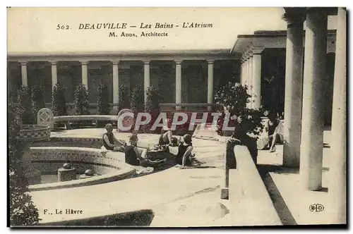 Ansichtskarte AK Deauville Les Bains L atrium Femmes