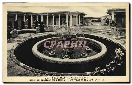 Ansichtskarte AK Deauville Plage Fleurie Interieur des Nouveaux Bains L atrium