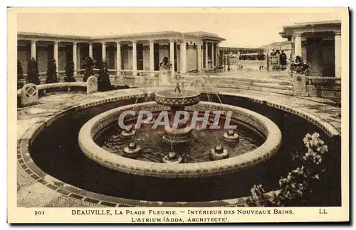 Ansichtskarte AK Deauville Plage Fleurie Interieur des Nouveaux Bains L atrium