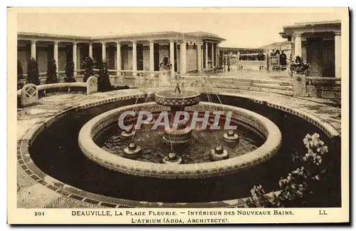 Cartes postales Deauville Plage Fleurie Interieur des Nouveaux Bains L atrium