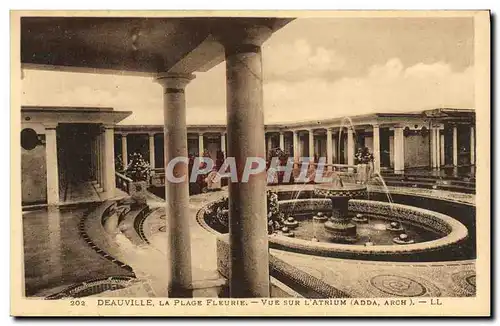 Ansichtskarte AK Deauville Plage Fleurie Vue Sur L Atrium